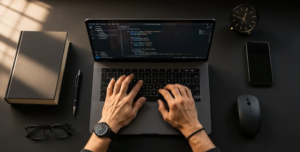Web dizajner razvija modernu i SEO optimiziranu web stranicu za poslovanje